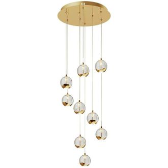 Lucande Lucande - led Ceiling Light Hayley made of Glass for Living Room & Dining Room