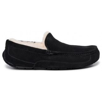 UGG Ascot Suede Mens Slip On Shoes - Black - Size:UK 12