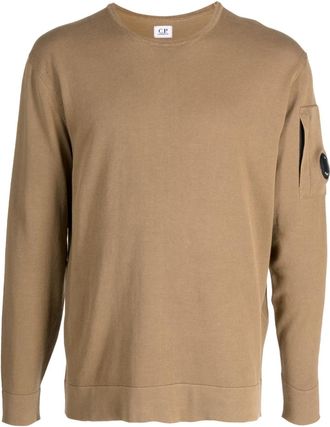 C.P. Company crew neck cotton sweatshirt - men - Cotton - 54 - Brown