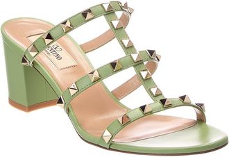 Valentino Rockstud Caged 64 Leather Sandal