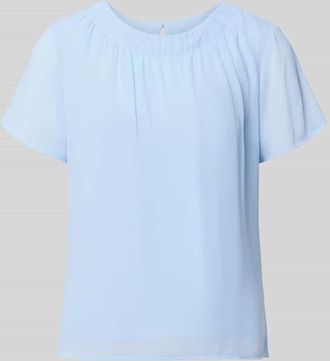 s.Oliver Black Label Loose Fit Blusenshirt aus Chiffon in Hellblau, Gr&ouml;&szlig;e 34