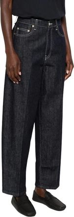 Fabiana Filippi Jeans, Dames, Blauw, M, Denim, Straight Jeans