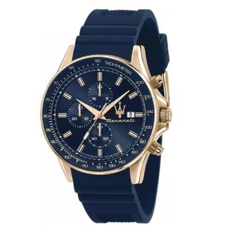 Maserati Sfida Chronograph Quartz Blue Dial Mens Watch R8871640004