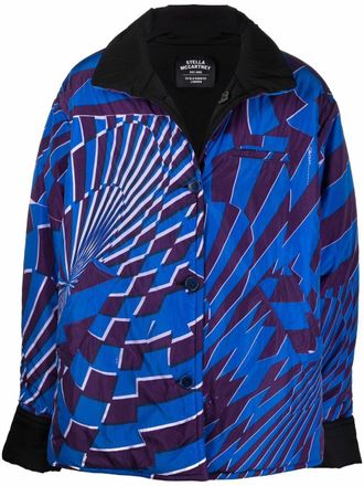 Stella McCartney x Ed Curtis graphic-print jacket - unisex - Polyester - M - Blue