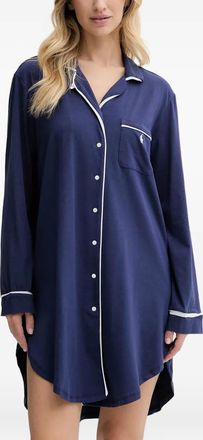 Polo Ralph Lauren buttoned chest-pocket nightdress - Blue