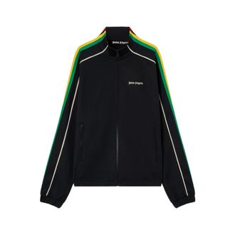 Palm Angels Zip-throughs, male, Black, Size: 2XL Zip-through Sweatshirt