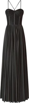 Pinko Elegante Mouwloze Lange Jurk - Dames - Avondkleed - Zwart - M - Kleedjes