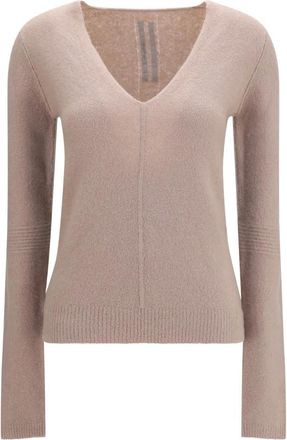 Rick Owens Jersey con cuello en V - Knitwear - Mujer - Rosa - S