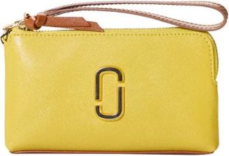 Marc Jacobs The Snapshot Wristlet - Dames - Clutches - Geel - ONE Size - Leer - Tassen