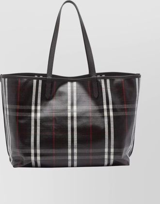 Burberry highlands medium canvas tote bag