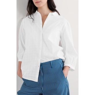 Seasalt Cornwall Hope Cottage Organic Cotton Button-Up Shirt at Nordstrom, Size 16 Us