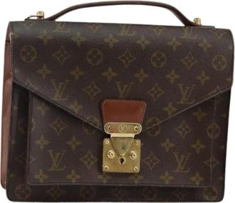Louis Vuitton Pre-owned Handbags, female, Brown, Size: ONE SIZE Pre-owned Canvas Handbag