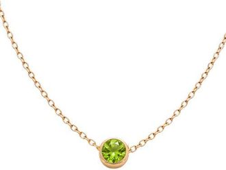 Argento Vivo Birthstone Pendant Necklace in Gold/august at Nordstrom