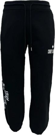 Marcelo Burlon Slim Fit Broeken - Heren - Sweatpants - Zwart - XS - Broeken