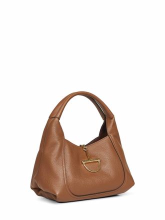 Gucci Womens Brown Softbit Shoulder Bag Calf Leather Handbags Hand