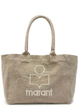 Isabel Marant Yenky Logo Canvas Tote - Beige - One Size