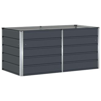 vidaXL Jardinera Antracita 160 X 80 X 75 Cm Acero Vidaxl