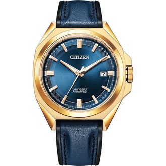 Citizen Series 8 Mens Blue Watch NB6012-18L Leather (archived) - One Size