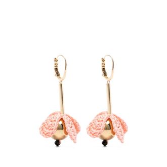 La DoubleJ Bouquet Drop Crochet-flower Drop Earrings