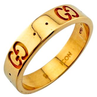 Gucci Icon Pink Gold (18K) Band Ring (Pre-Owned)