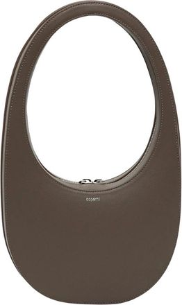Coperni Tassen, Dames, Bruin, ONE Size, Leer, Swipe Shoulder Bag