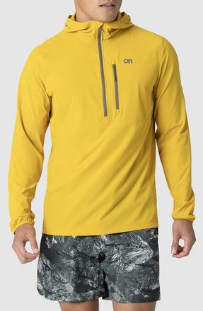 Outdoor Research Astroman Air Sun Half Zip Hoodie in Amber at Nordstrom, Size Xx-Large
