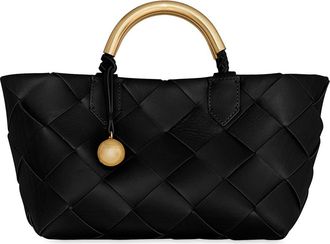 Rebecca Minkoff Mini Frankie Woven Leather Tote in Black at Nordstrom