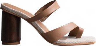 Kaanas Womens Otto Toe Ring Heel In Caramel