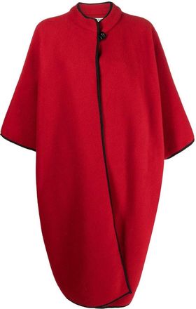 A.N.G.E.L.O. Vintage Cult 1980s wide-sleeve single-breasted coat - women - Wool - S - Red