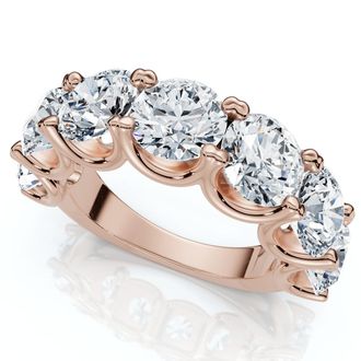Pompeii3 6Ct TW Diamond Anniversary U Prong Wedding Ring 14k Gold Or Platinum Lab Grown