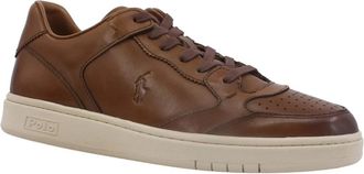 Ralph Lauren Sneakers - Heren - Sneakers - Bruin - 41 EU - Leer - Schoenen