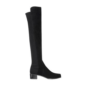 Stuart Weitzman Reserve Over-the-Knee Laars - Dames - Schoenen - Zwart - Maat: 42 EU Zijde