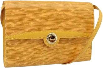 Louis Vuitton Pre-owned Arche Schoudertas - Dames - Vintage Schoudertas - Geel - ONE Size - Leer - Vintage