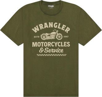 Wrangler T-Shirt WRANGLER WRANGLER T-Shirt Americana, Herren, Gr. 4XL, gr&uuml;n, Obermaterial: 100% Baumwolle CO., Shirts T-Shirt