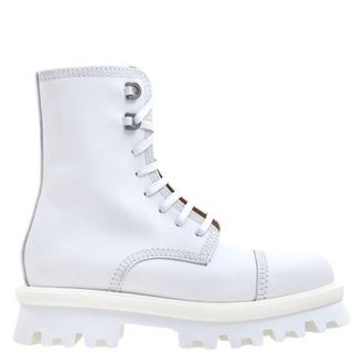 Ferragamo Faraway Chunky Combat Boots, Size 9 E