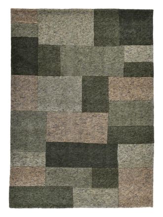 THEKO Alfombra moderna de lana anudada a mano