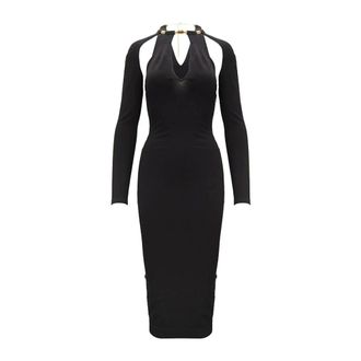 Elisabetta Franchi Vestito - Dames - Jurken - Zwart - Maat: XL