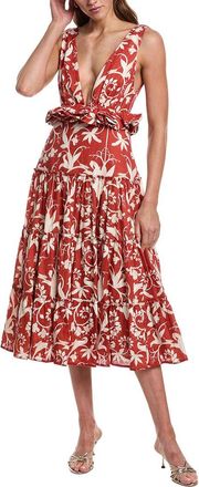 Agua Bendita Agua By Agua Bendita Maiz Linen Midi Dress