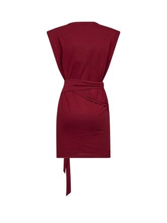 Isabel Marant Womens Mini Dress Marielle Burgundy