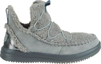 HeyDude Womens Camden Suede Cozy, Charcoal, 3 UK