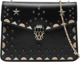 Bulgari Pre-owned Cross Body Bags, female, Black, Size: ONE SIZE Pre-owned Vintage Shoulder Bag