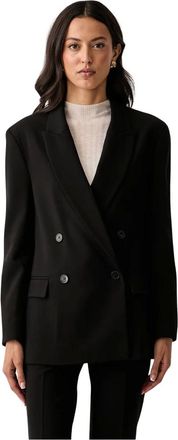 Twinset Double-Breasted Blazer - Dames - Jassen - Zwart - Maat: S Zijde
