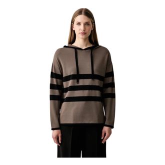 Joseph Ribkoff Hooded Pullover - Dames - Hoodies - Bruin - M - Hoodies & sweatvesten