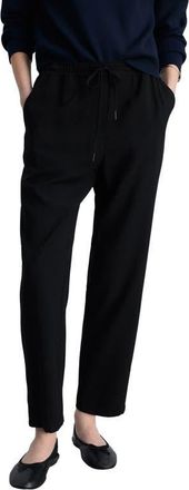 Mango Elastic Waist Flowy Pants in Black at Nordstrom, Size Xx-Small