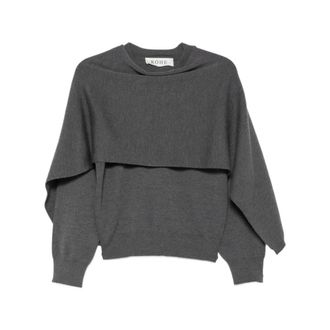 R&oacute;he Maglione Cape - - Knitwear - Donna - Grigio - S