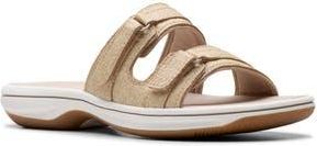 Clarks Breeze Piper Slide Sandal in Sand Interest at Nordstrom Rack, Size 11