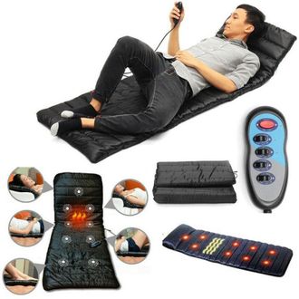 Trade Shop Materassino Massaggiante Vibrante a 9 Zone Con 4 Aree Vibranti Massaggio Shiatsu - - Trade Shop Traesio