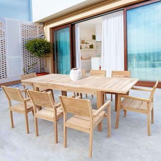 Milani Home Milani Home - tobi - tavolo in teak allungabile