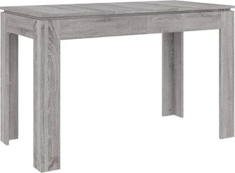 vidaXL Dining Table Grey Sonoma 120x60x76 cm Engineered Wood Vidaxl