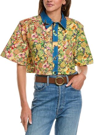 Re/Done RE/DONE Oversized Crop Shirt